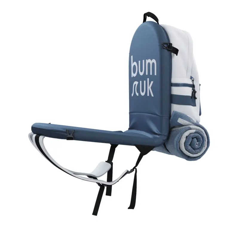 Bum Ruk - Backpack with Recliner for Beach Bums