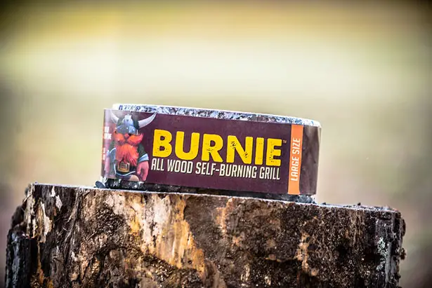 Burnie All Wood Self-Burning Grill : No Waste, No clean Up!