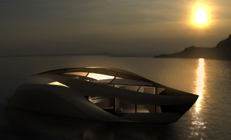 C-Wings Luxury Yacht With Glass Roof