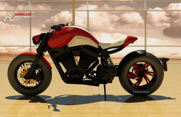 Café Cruiz Concept Motorcycle by Aritra Das