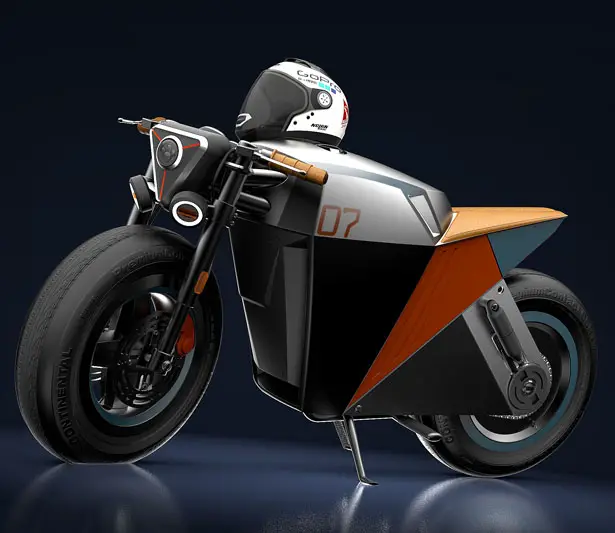 Cafe Fighter Concept Electric Motorbike by Reindy Allendra