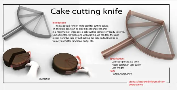 Cake Cutting Knife by Arun Paul
