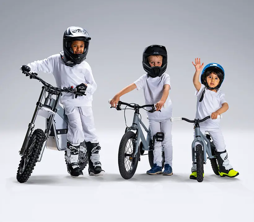 CAKE Ready, Study, CAKE Go Electric Motorcycle for Kids