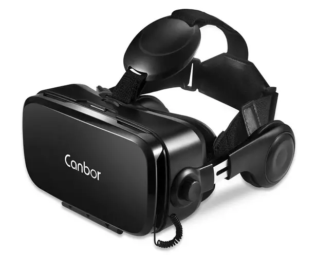 Canbor VR Headset with Built-in HD Stereo Headphones