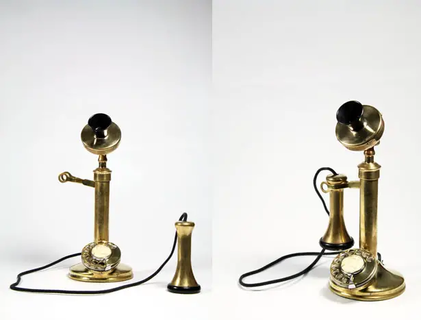 Cordless Candlestick Phone by Adam Ben-Dror