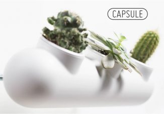 Capsule Minimalist Wall Planter by Gavin Rea