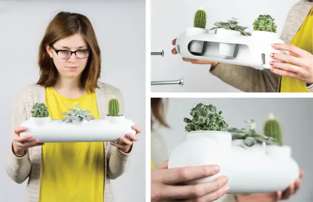 Capsule Minimalist Wall Planter by Gavin Rea