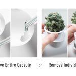 Capsule Minimalist Wall Planter by Gavin Rea