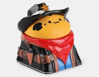 Cute CAPX Studio Cowboy Frank Artisan Keycap – Little Sheriff Character That Puts Smile on Your Face
