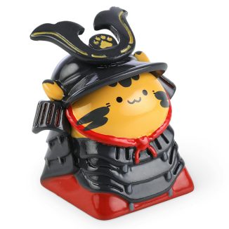 Cute CAPX Studio Samurai Frank Artisan Keycap to Complement Your Red Samurai Keycap Set