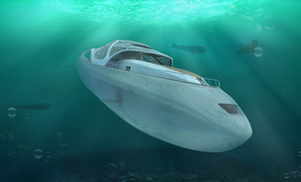 Carapace Superyacht Concept Also Functions As a Submarine by Elena Nappi