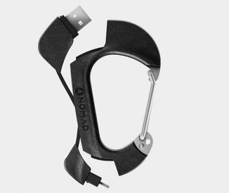 Reliable Carbon Carabiner and Charging Cable in One