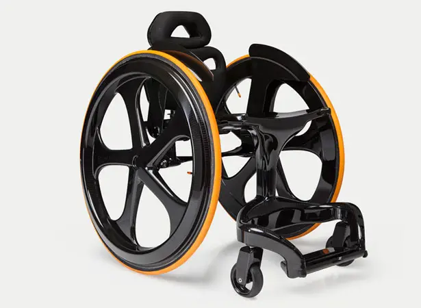 Carbon Black Wheelchair by Andrew Slorance