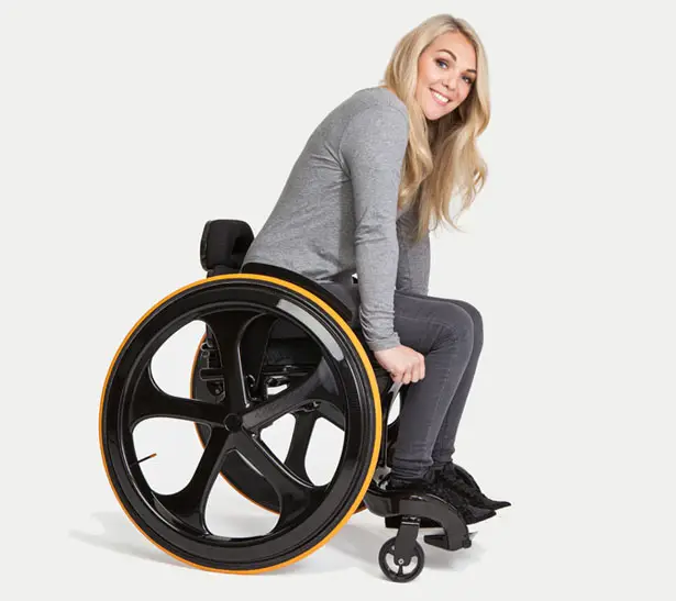 Carbon Black Wheelchair : World’s Easiest Manual Wheelchair to Push