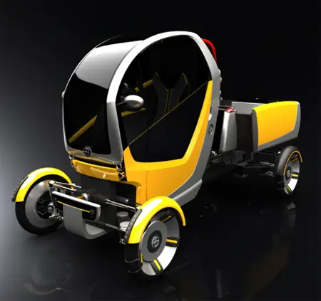 CarGo Vehicle One Seater Car Concept for Inner City Deliveries