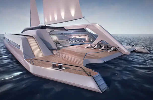 Catamaran Concept Yacht by Rene Gabrielli