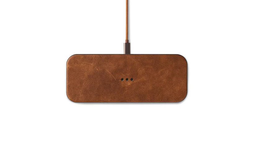 The Catch 2 - Stylish Wireless Charger with Italian Leather Finish