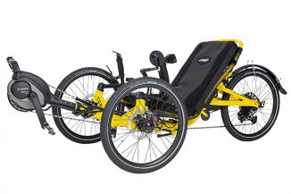 Catrike eCAT Trail Folding Electric Trike Features Fully Adjustable, Foldable Frame