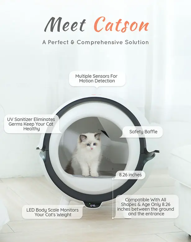 Catson - Smart Cat Litter Box Automatic Sanitary System