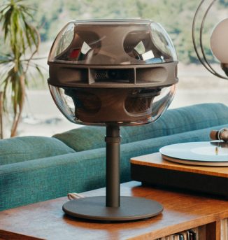 Syng Cell Alpha Triphonic Speaker Features Three Horn System That Projects Sound Straight at You