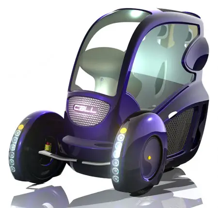 Cell Two-Seater Futuristic Vehicle Provides Ultimate Convenience In Busy City Commuting