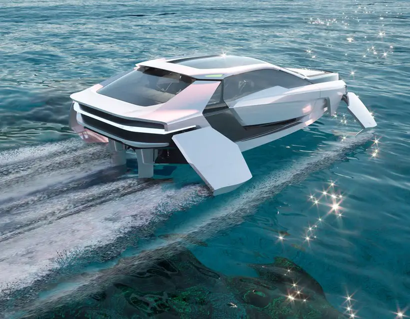 CentrostileDesign Future-E, Supercar-Inspired Concept Boat That Flies on The Waves