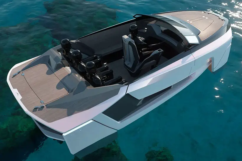 CentrostileDesign Future-E, Supercar-Inspired Concept Boat That Flies on The Waves