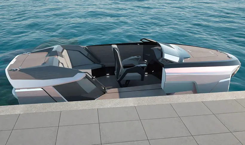 CentrostileDesign Future-E, Supercar-Inspired Concept Boat That Flies on The Waves