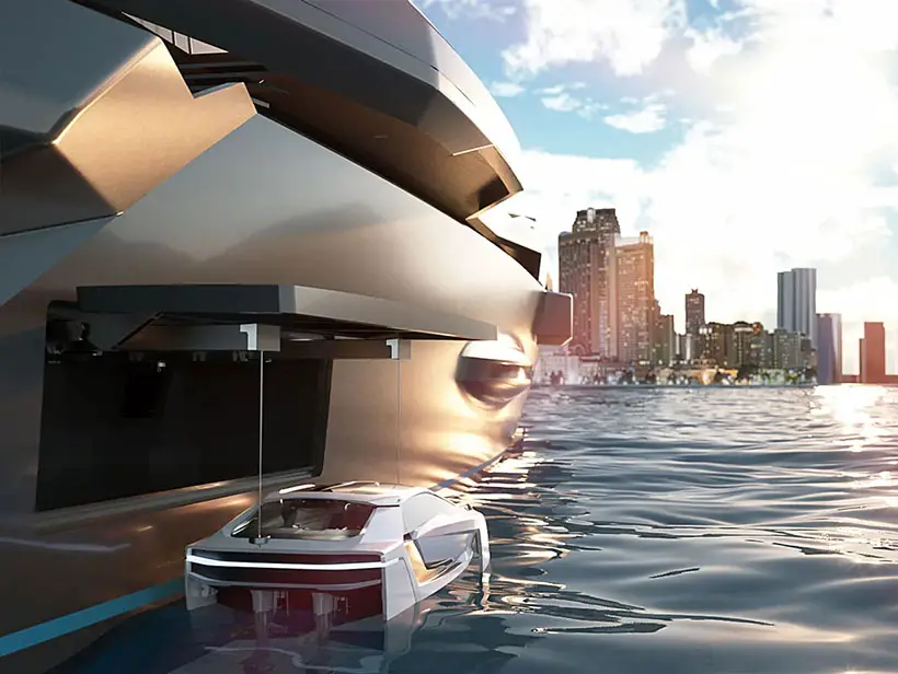 CentrostileDesign Future-E, Supercar-Inspired Concept Boat That Flies on The Waves