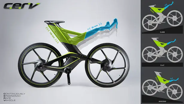 Cannondale CERV Bike Auto Adjusts Its Seat Through Different Terrains