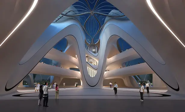 Changsha Meixihu International Culture & Art Centre by Zaha Hadid Architects