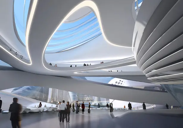 Changsha Meixihu International Culture & Art Centre by Zaha Hadid Architects