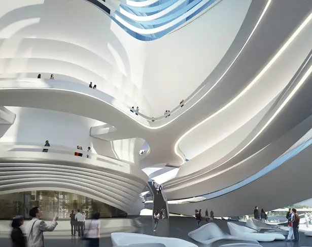 Changsha Meixihu International Culture & Art Centre by Zaha Hadid Architects