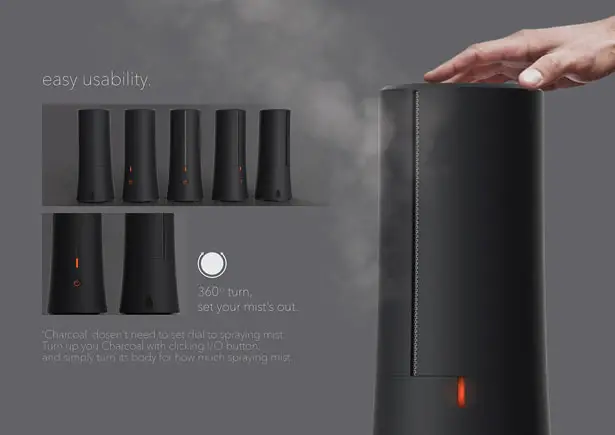 Charcoal Mist Humidifier by Sangmin Lee