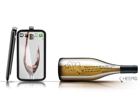 “Cheers” Mobile Phone Concept is Powered by A Green Alcohol Cell