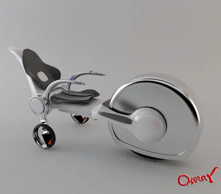 Cherry Electric Transportation Design with Carbon-Fiber Plastic Body