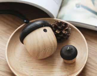 Cute Chestnut Bluetooth Mini Speaker with Built-in Microphone