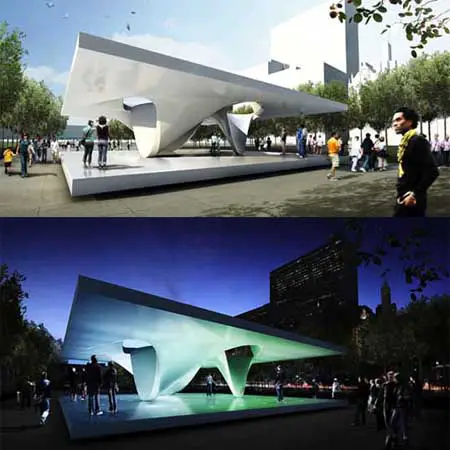 burnham eco pavilions in millenium park by unstudio