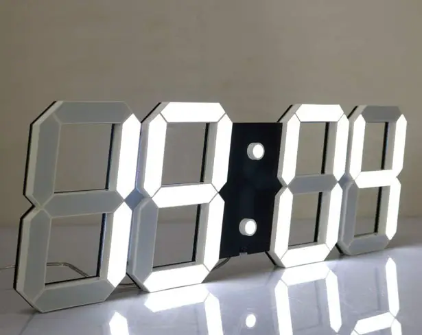 CHKOSDA Silent Multifunctional Jumbo LED Digital Wall Clock