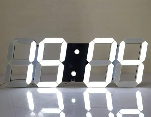 CHKOSDA Silent Multifunctional Jumbo LED Digital Wall Clock