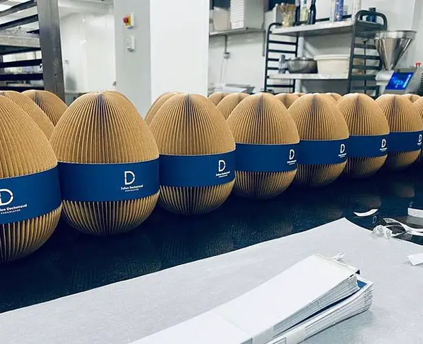 Chocolate Easter Egg Packaging Design for Julien Dechenaud Chocolatier