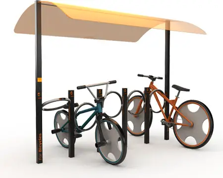 city rack for bicycle