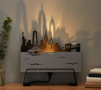 City Skyline Lamp Casts Cool Shadow of an Iconic City