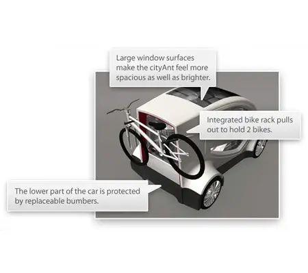 cityAnt electric car for rental