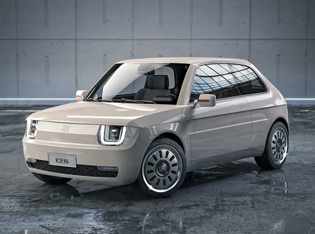 Fiat 126 Vision Redesigns Classic Fiat 126 for Millennial Generation by MA-DE Design