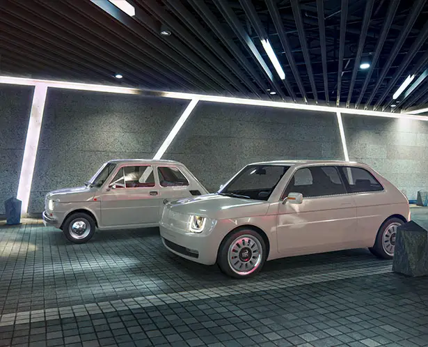 Fiat 126 Vision Redesigns Classic Fiat 126 for Millennial Generation by MA-DE Design