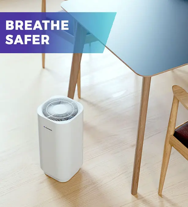 Clean-Tech: Powerful Yet Safe UVC Air Purifier for Home, Office, or Restaurants