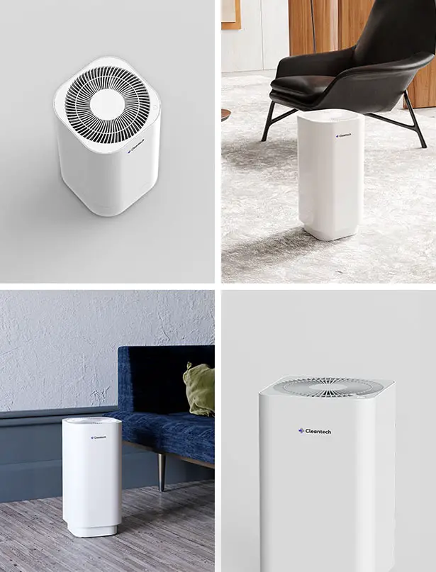 Clean-Tech: Powerful Yet Safe UVC Air Purifier for Home, Office, or Restaurants