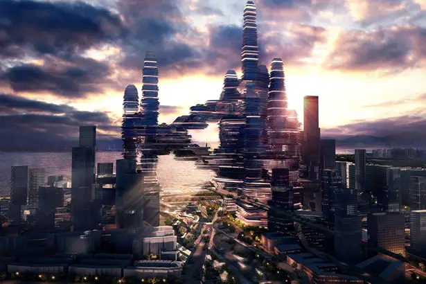 Cloud Citizen : Futuristic Green Skyscrapper for Shenzhen Bay Area
