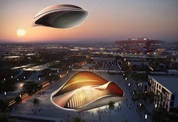 Cloudea Futuristic Airship Floats In The Air Just Like a Cloud